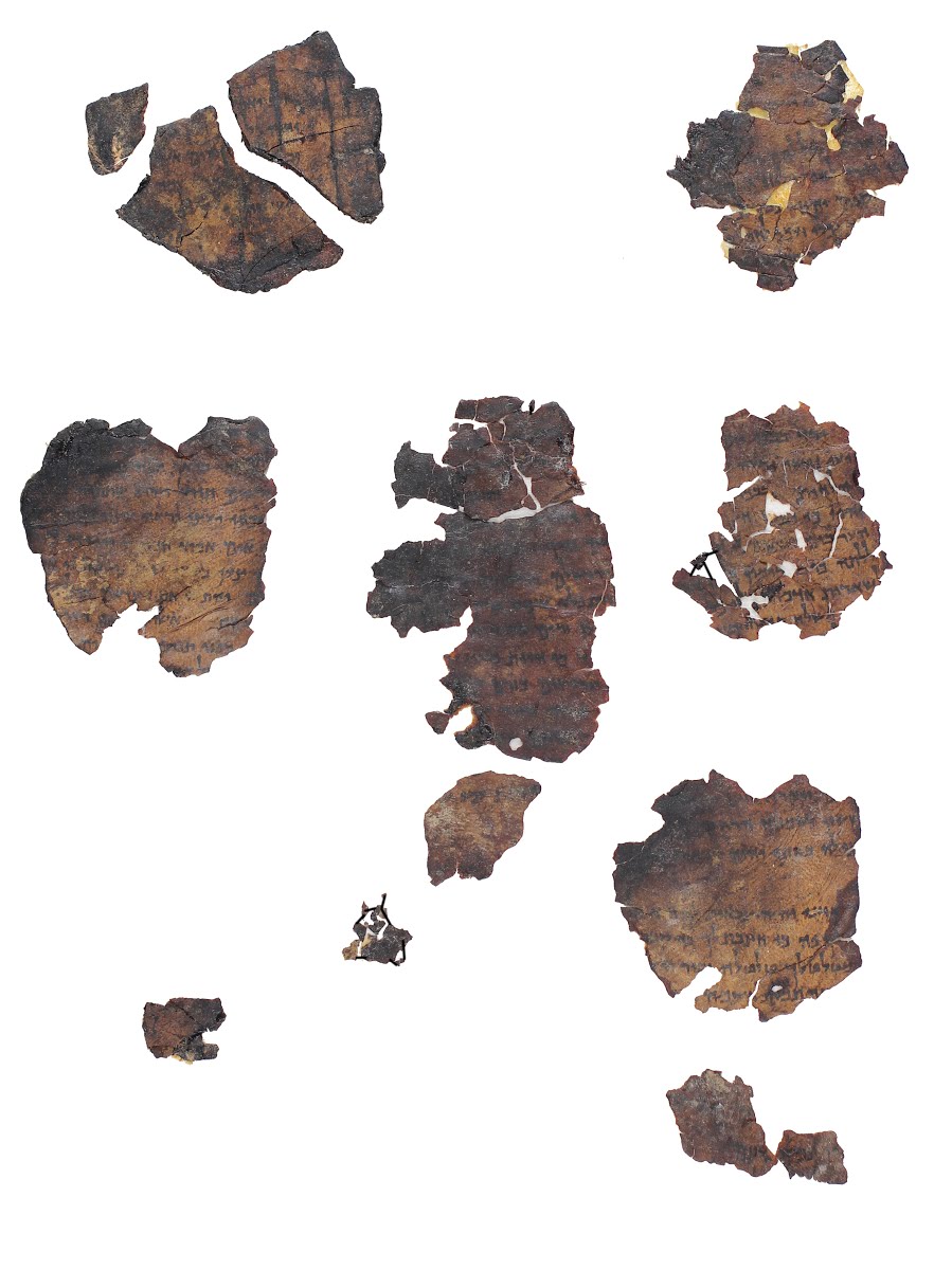 1QIsa b (1QIsaiah b) showing Isaiah 22:13 from Late Hasmonean or Early Herodian Period (c. 100–50 BC) found in Qumran, Cave 1, currently housed at Shrine of the Book, Israel Museum, Jerusalem; Rockefeller Museum, Jerusalem